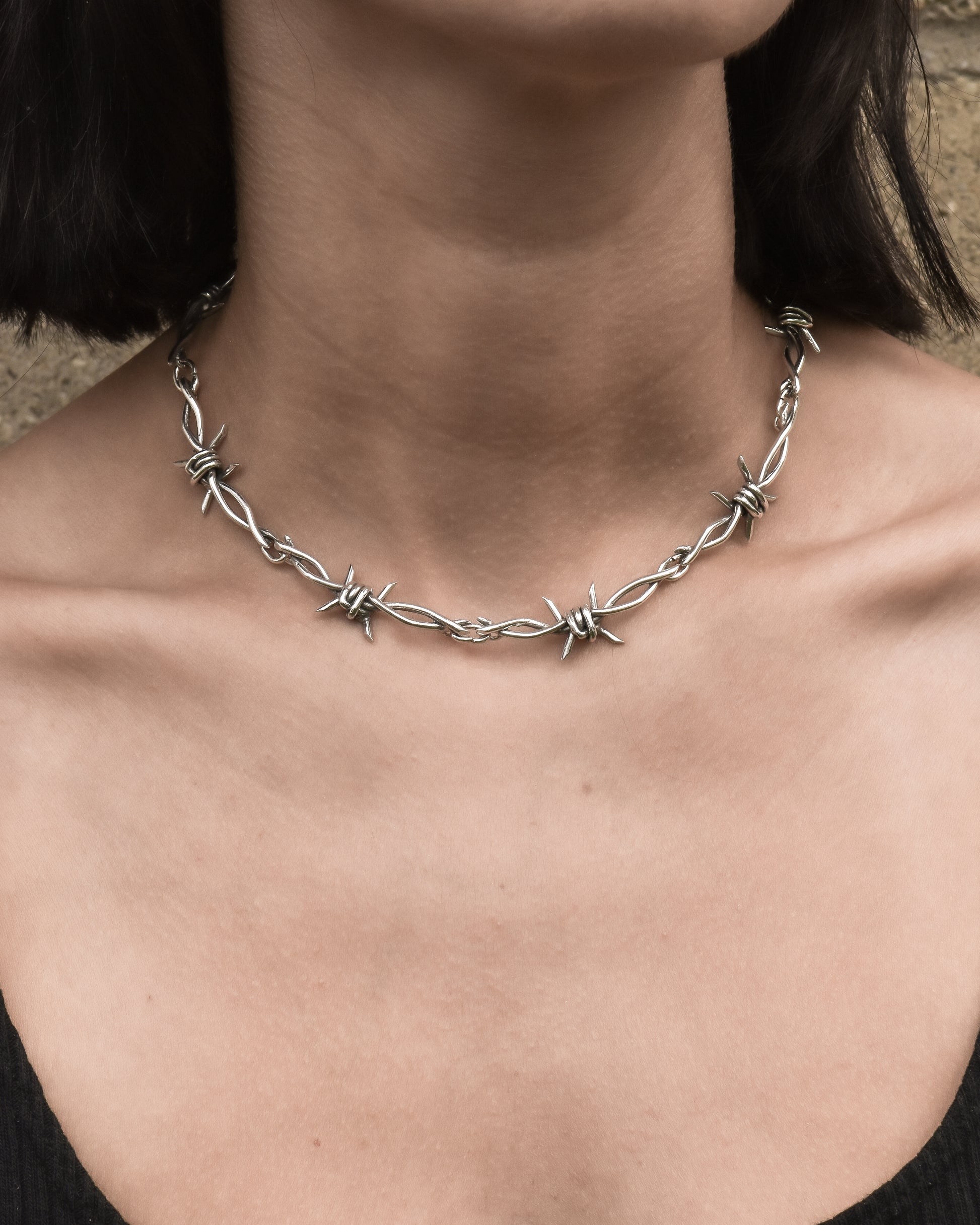 Barbed Wire Necklace Grimes