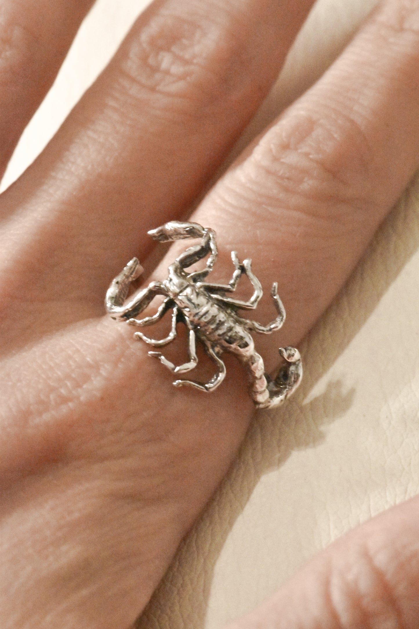 Small Lone Scorpion Ring